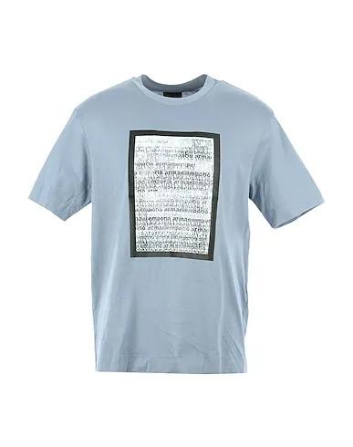 Sky blue Cotton twill T-shirt