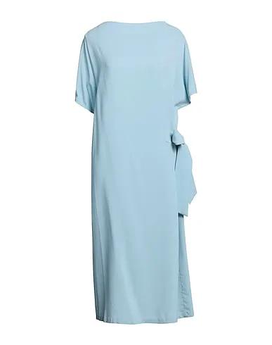 Sky blue Crêpe Midi dress