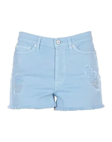Sky blue Denim Denim shorts