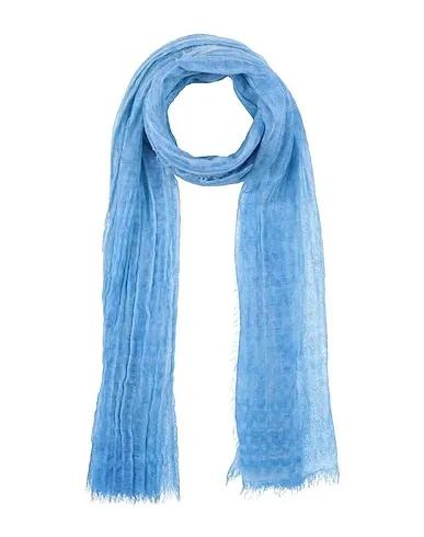 Sky blue Flannel Scarves and foulards