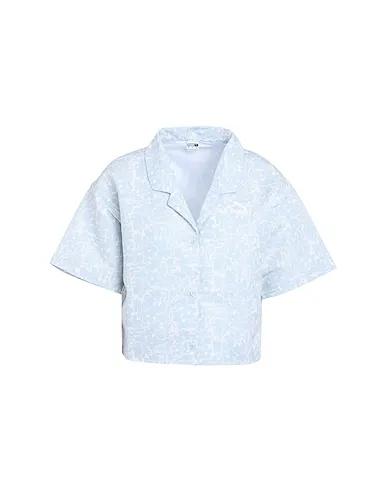 Sky blue Floral shirts & blouses Classics Summer Resort AOP Twill SS Shirt
