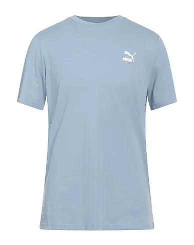 Sky blue Jersey Basic T-shirt Classics Small Logo Tee
