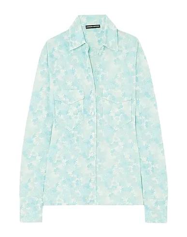 Sky blue Jersey Floral shirts & blouses