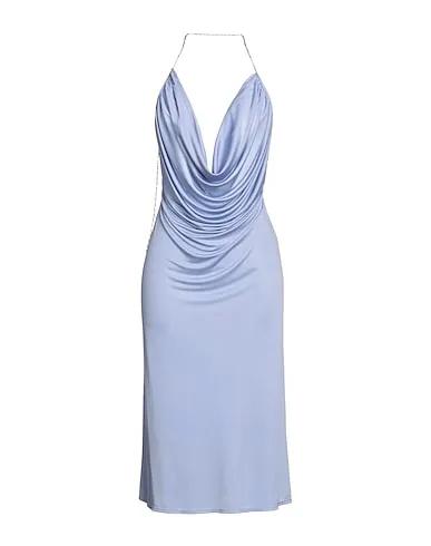 Sky blue Jersey Midi dress