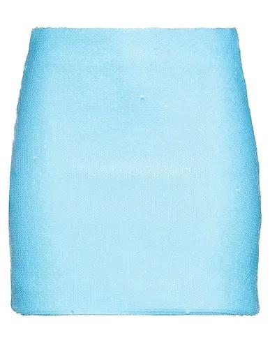 Sky blue Jersey Mini skirt