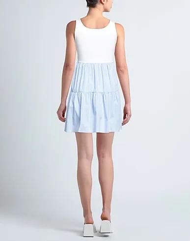 Sky blue Jersey Short dress