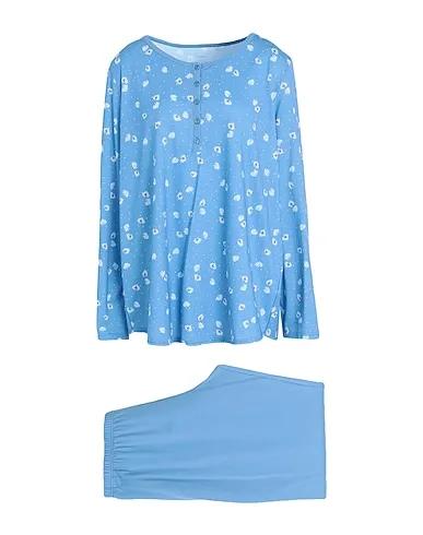 Sky blue Jersey Sleepwear