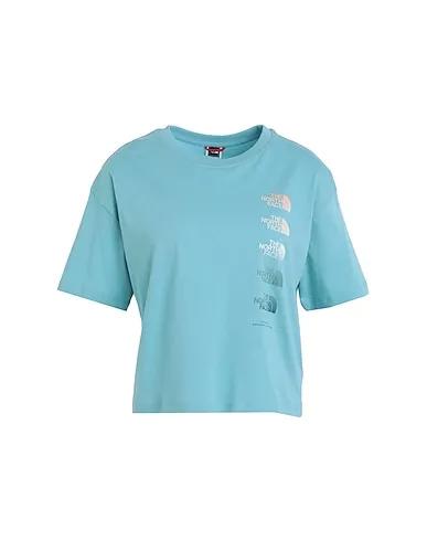 Sky blue Jersey T-shirt W D2 GRAPHIC CROP S/S TEE - EU
