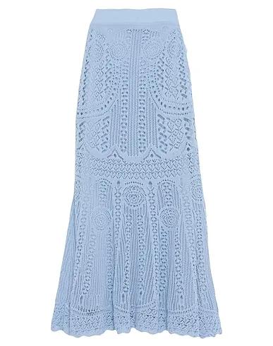 Sky blue Knitted Maxi Skirts