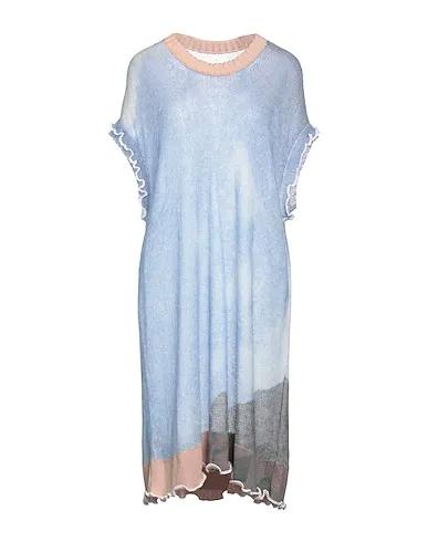 Sky blue Knitted Midi dress