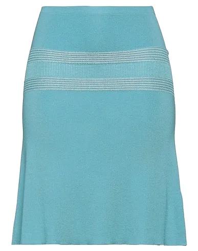 Sky blue Knitted Mini skirt
