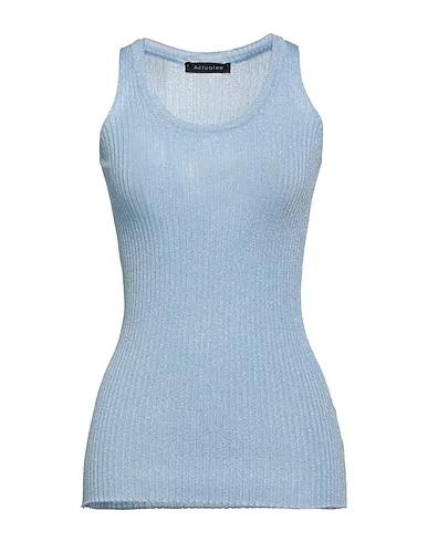 Sky blue Knitted Tank top