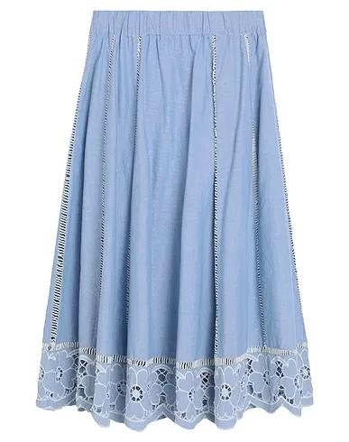 Sky blue Lace Midi skirt