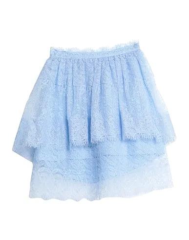 Sky blue Lace Mini skirt