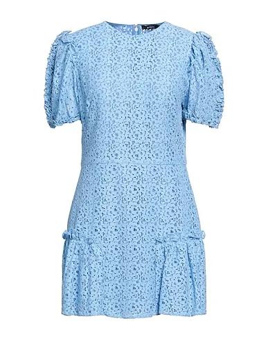 Sky blue Lace Short dress