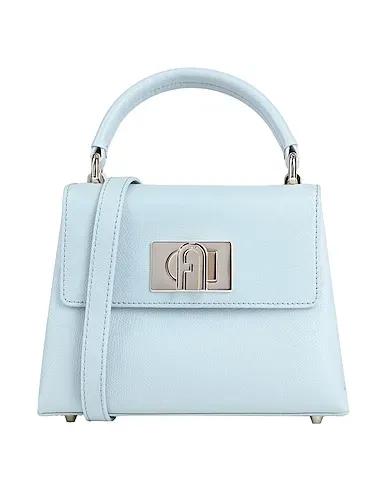 Sky blue Leather Handbag FURLA 1927 MINI TOP HANDLE
