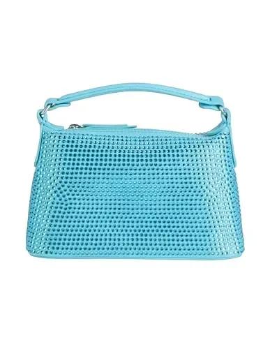 Sky blue Leather Handbag