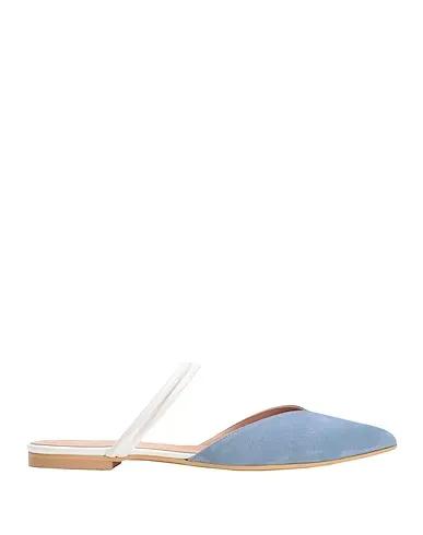 Sky blue Leather Mules and clogs SUEDE POINT TOE MULE
