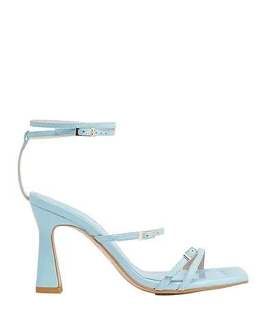 Sky blue Leather Sandals POLISHED LEATHER LOAFERS
