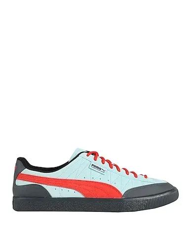 Sky blue Leather Sneakers Clyde Rubber PAM
