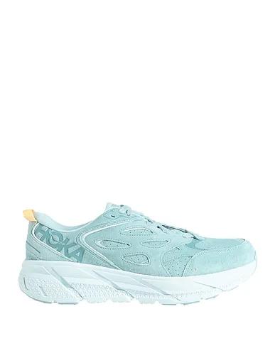 Sky blue Leather Sneakers U CLIFTON L SUEDE
