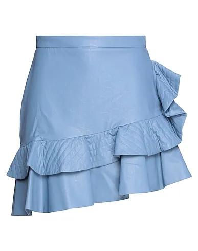 Sky blue Mini skirt
