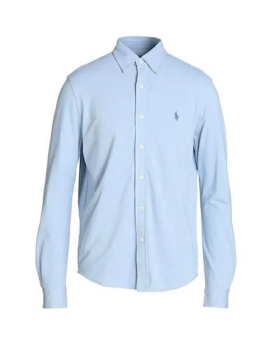 Sky blue Piqué Solid color shirt FEATHERWEIGHT MESH SHIRT
