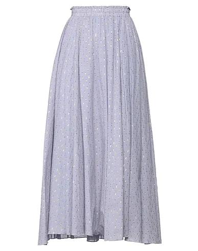 Sky blue Plain weave Maxi Skirts