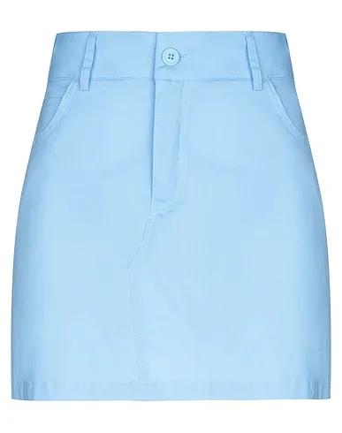 Sky blue Plain weave Mini skirt