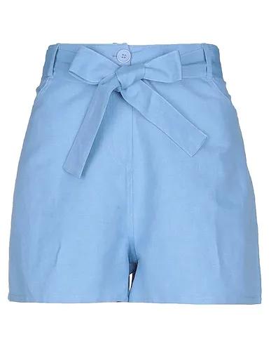 Sky blue Plain weave Shorts & Bermuda