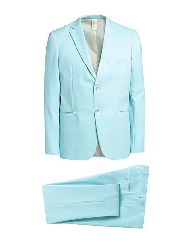 Sky blue Plain weave Suits