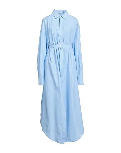 Sky blue Poplin Long dress
