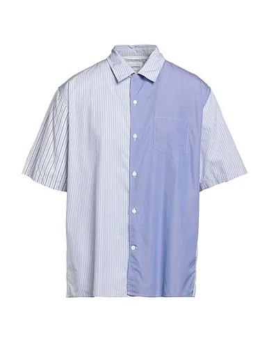 Sky blue Poplin Striped shirt