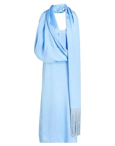 Sky blue Satin Elegant dress