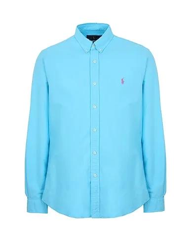 Sky blue Solid color shirt SLIM FIT OXFORD SHIRT
