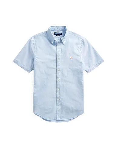 Sky blue Solid color shirt SLIM FIT OXFORD SHIRT