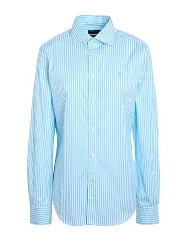 Sky blue Striped shirt CLASSIC FIT STRIPED COTTON SHIRT
