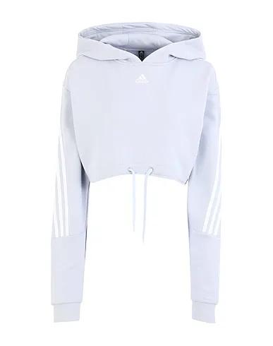 Sky blue Sweatshirt Hooded sweatshirt CROP HOODIE W
