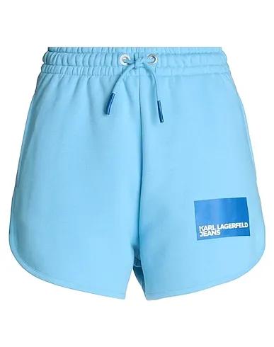 Sky blue Sweatshirt Shorts & Bermuda KLJ SWEAT SHORTS