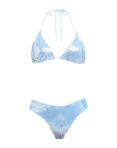 Sky blue Synthetic fabric Bikini
