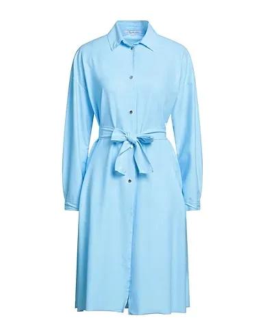 Sky blue Synthetic fabric Midi dress