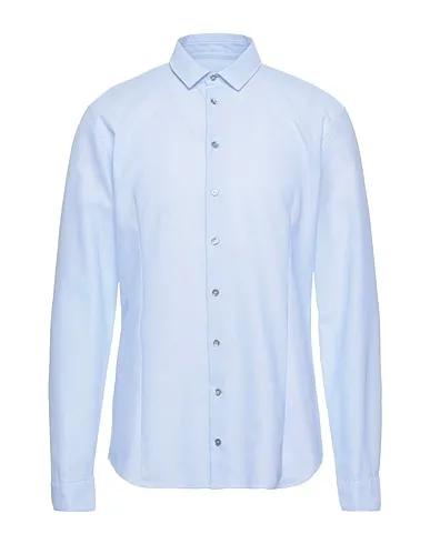 Sky blue Synthetic fabric Solid color shirt