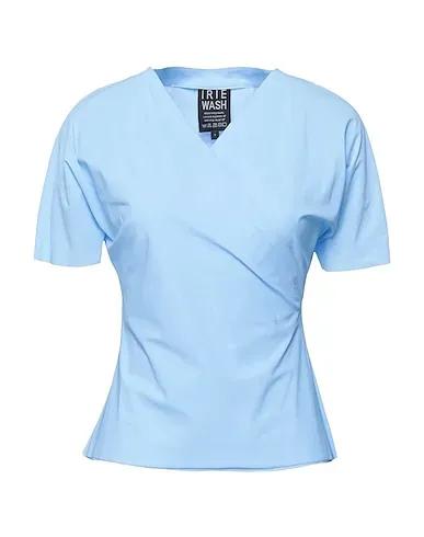 Sky blue Synthetic fabric T-shirt
