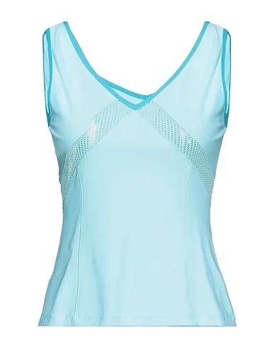 Sky blue Synthetic fabric Tank top