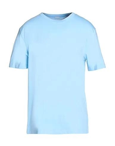 Sky blue T-shirt ORGANIC COTTON S/SLEEVE T-SHIRT WITH PRINT
