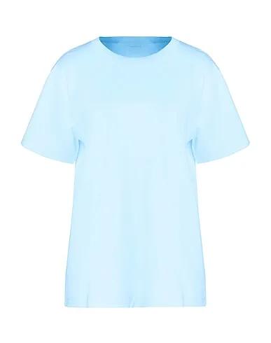 Sky blue T-shirt PRINTED ORGANIC COTTON S/SLEEVE T-SHIRT
 