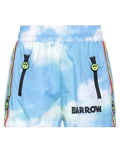 Sky blue Techno fabric Shorts & Bermuda