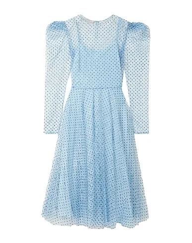 Sky blue Tulle Midi dress