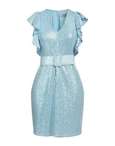 Sky blue Tulle Short dress