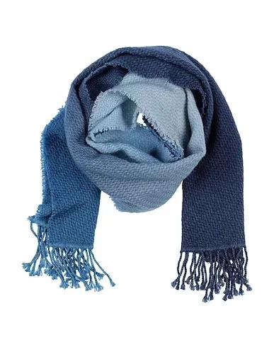 Sky blue Tweed Scarves and foulards